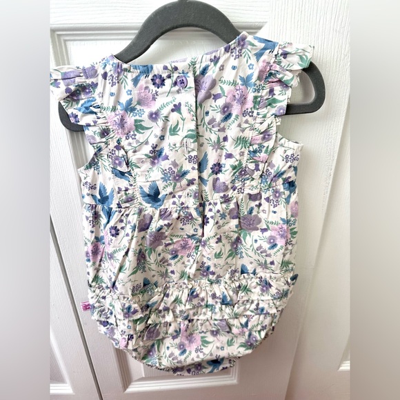 Ruffle Butts Waterfall Bubble Romper Woven Hello Spring Sleeveless 18-24 months - Picture 5 of 5